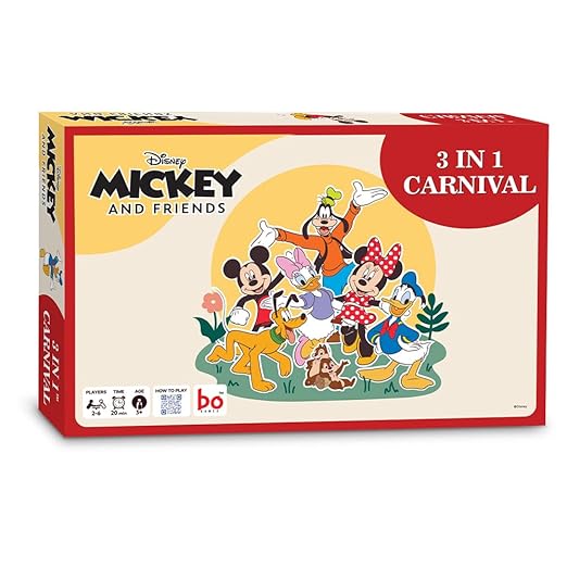 Borad| Mickey and Friends 3 in Carnival Board & Card Game