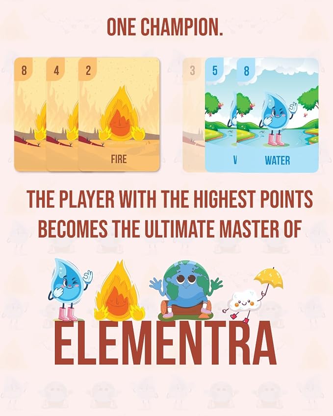 Gamefinity Studios | Elementra Card Game - Fast Family Party Game