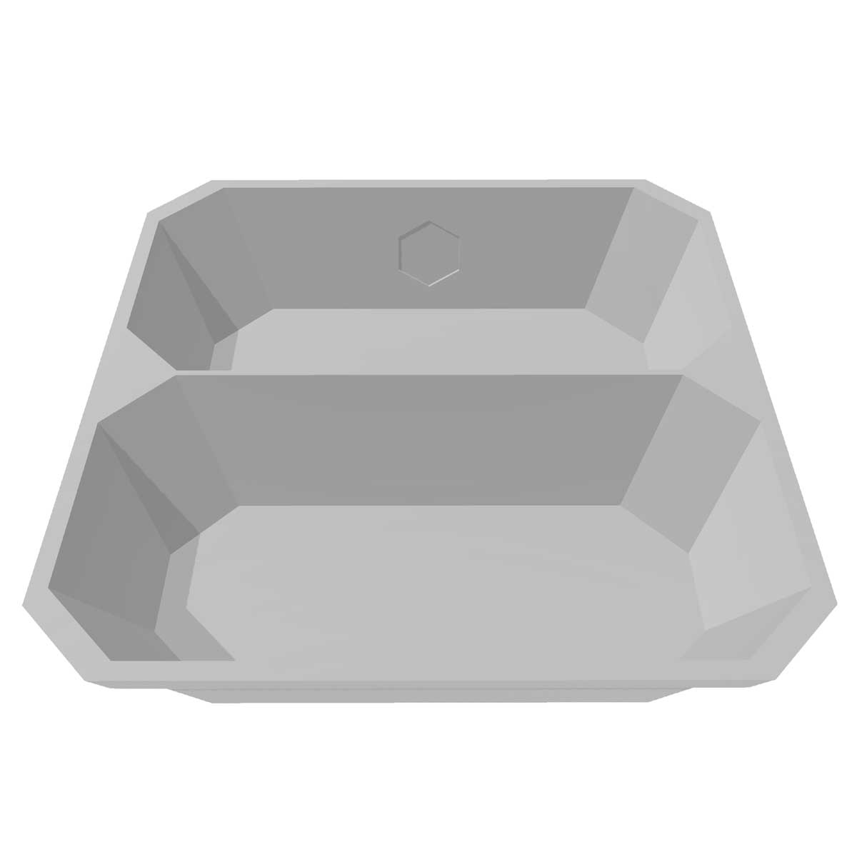 OCTA TRAY - 2 OCTAGONAL PARTITIONS