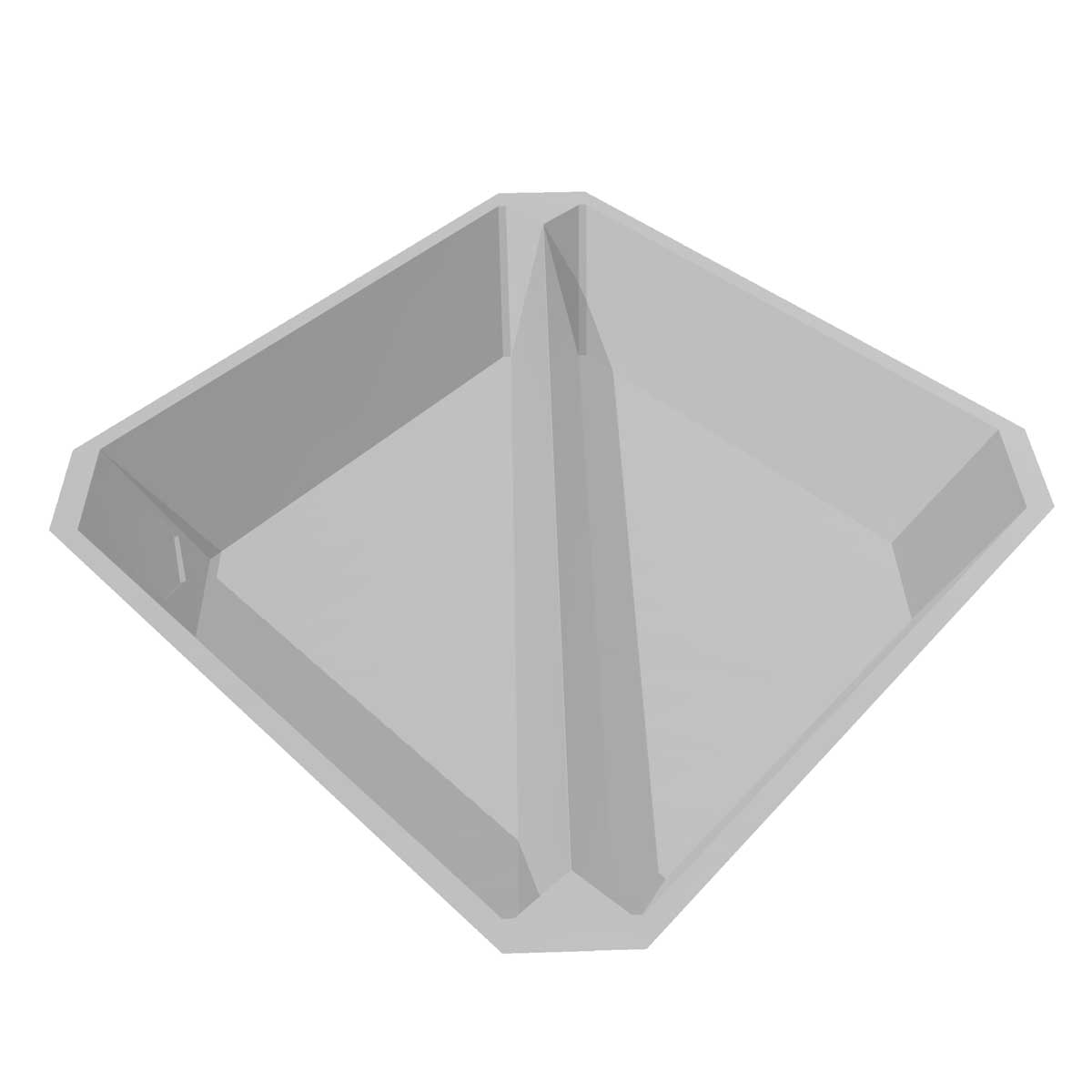 OCTA TRAY - 2 TRIANGULAR PARTITIONS