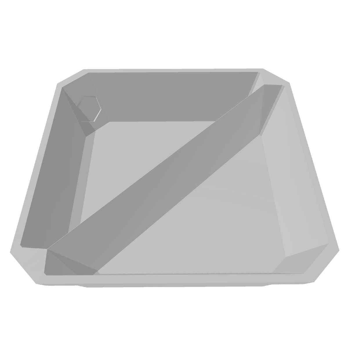 OCTA TRAY - 2 TRIANGULAR PARTITIONS