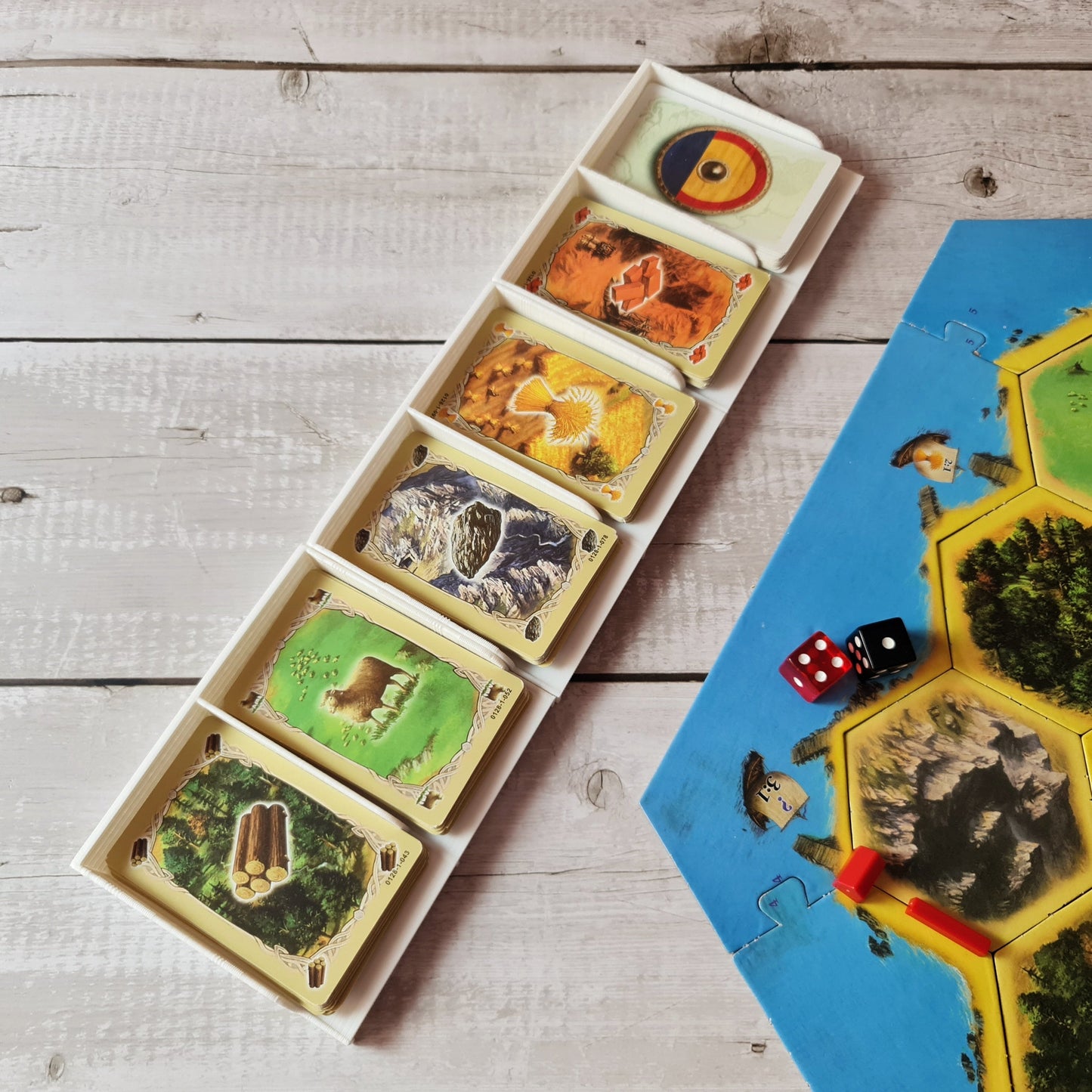 CATAN CARD TRAYS - HOLDS 6 CARD DECKS