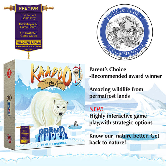 KAADOO | Grand Tundra: Arctic Circle Wildlife Safari Adventure Board Game