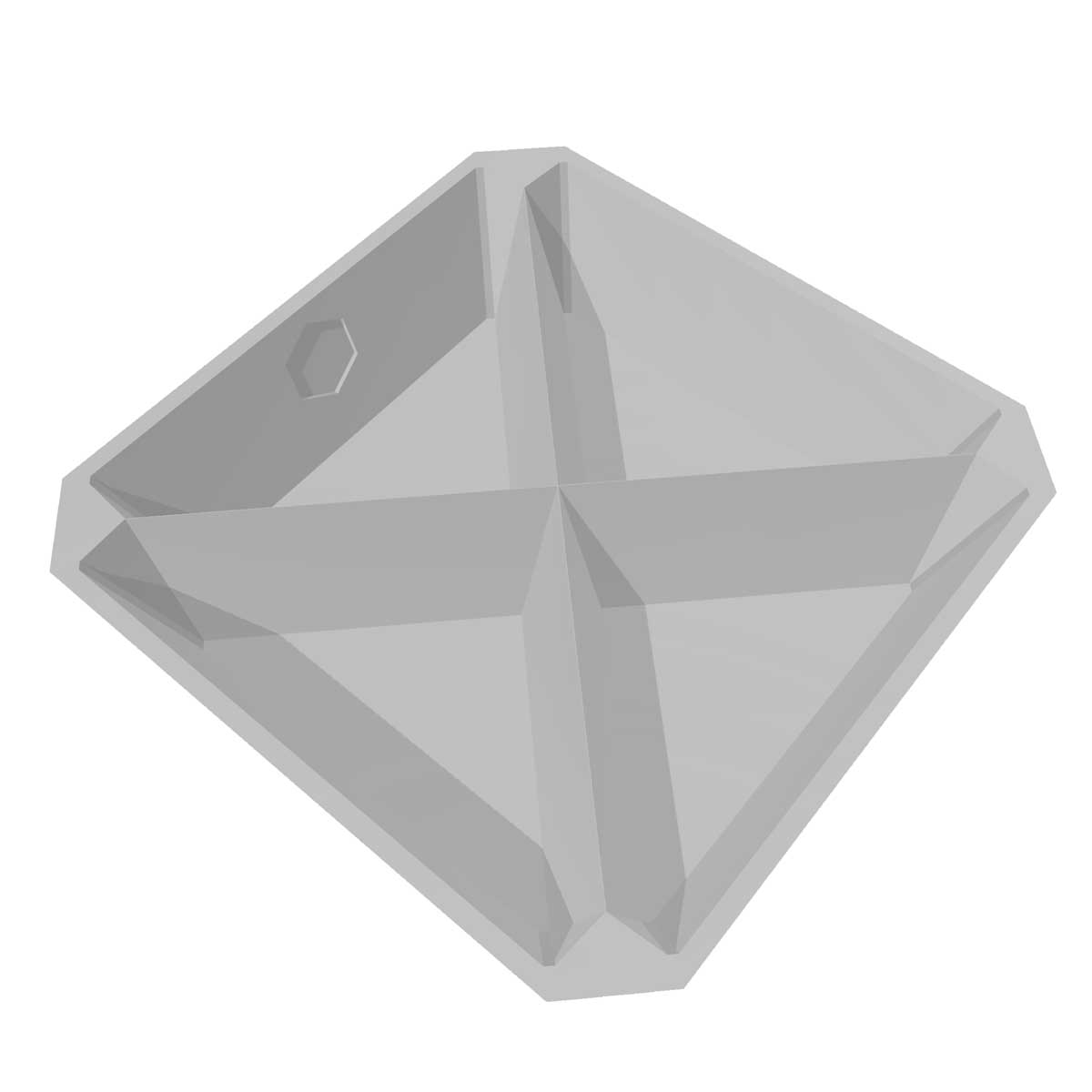 OCTA TRAY - 4 TRIANGULAR PARTITIONS