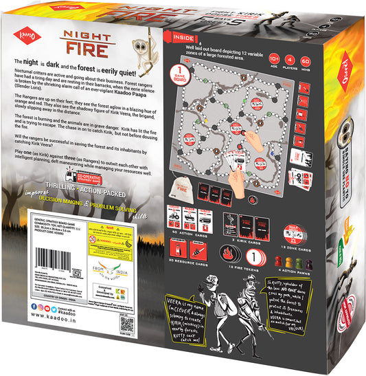KAADOO | Night Fire: Action-Packed Strategy Board Game