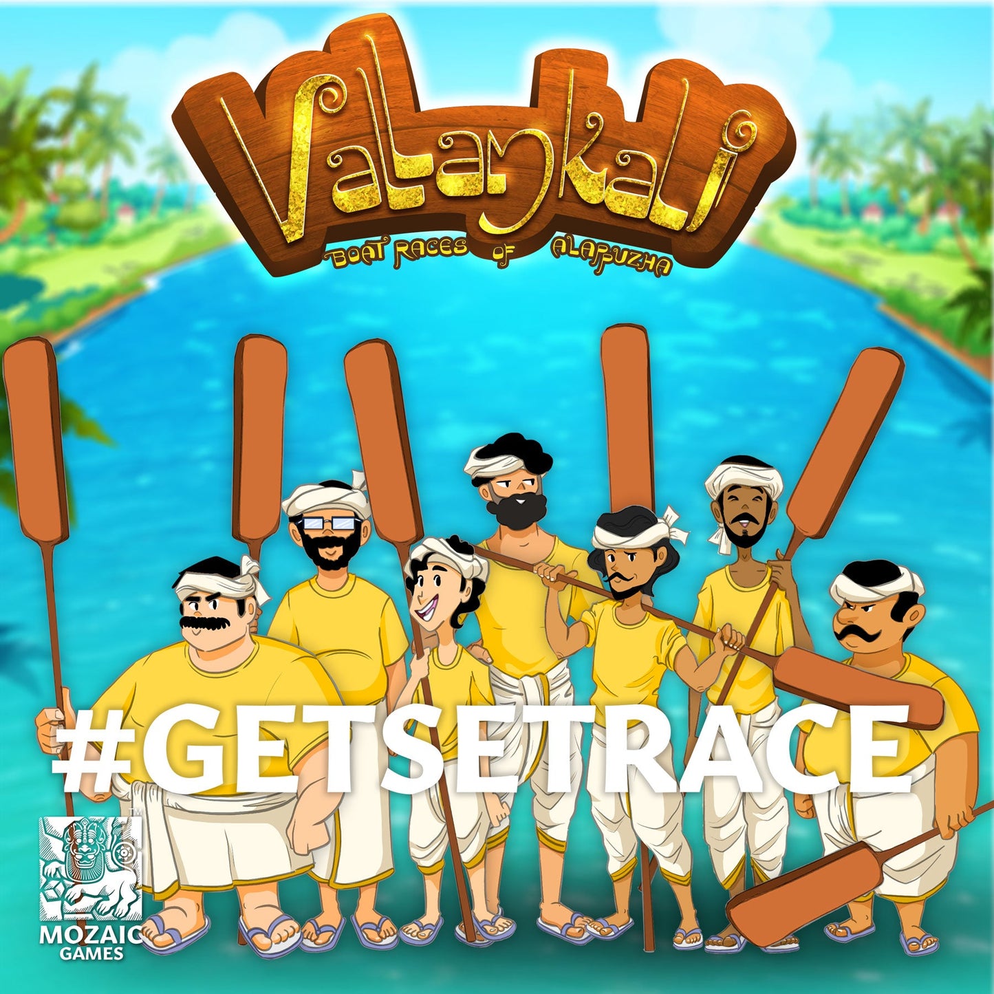 MOZAIC GAMES | VALLAMKALI | 3 - 6 PLAYERS | LIGHT STRATEGY FAMILY FUN PARTY