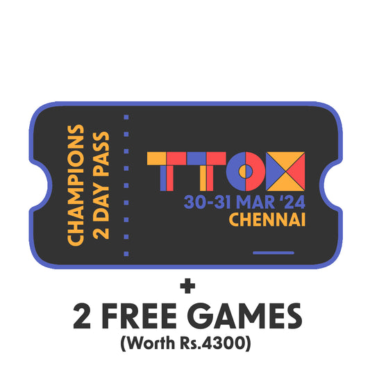 T-TOX Registration - TWO DAY CHAMPIONS PASS + 2 FREE GAMES
