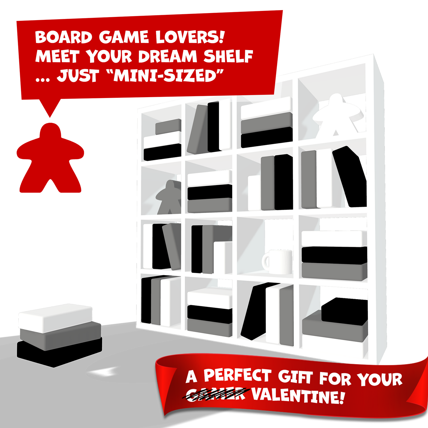 MINI BOARD GAMES SHELF - The Perfect Gamer’s Collectible