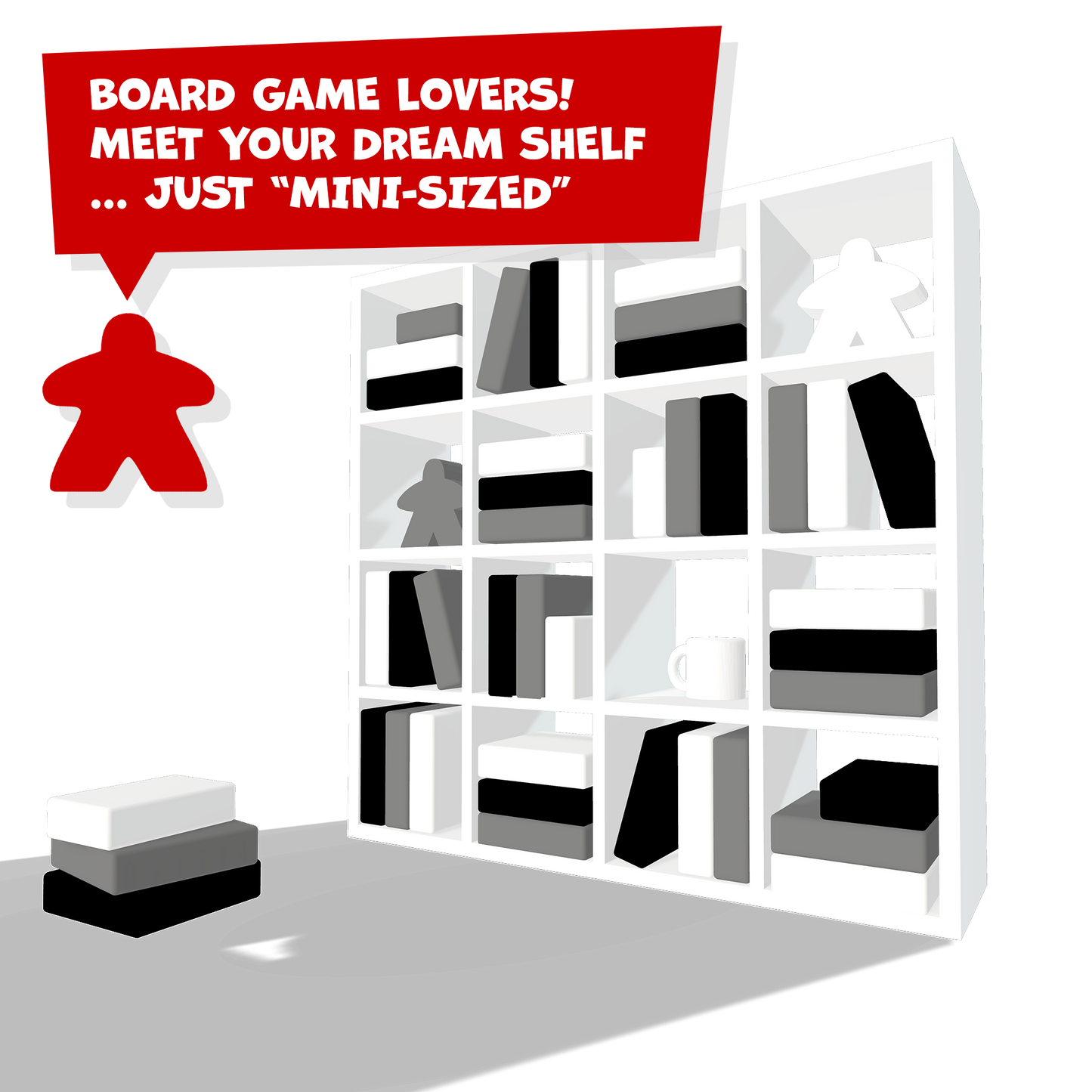 MINI BOARD GAMES SHELF - The Perfect Gamer’s Collectible