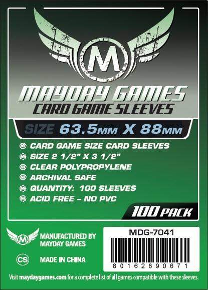 MAYDAY GAMES | Card Sleeves - Standard (100 PACK)