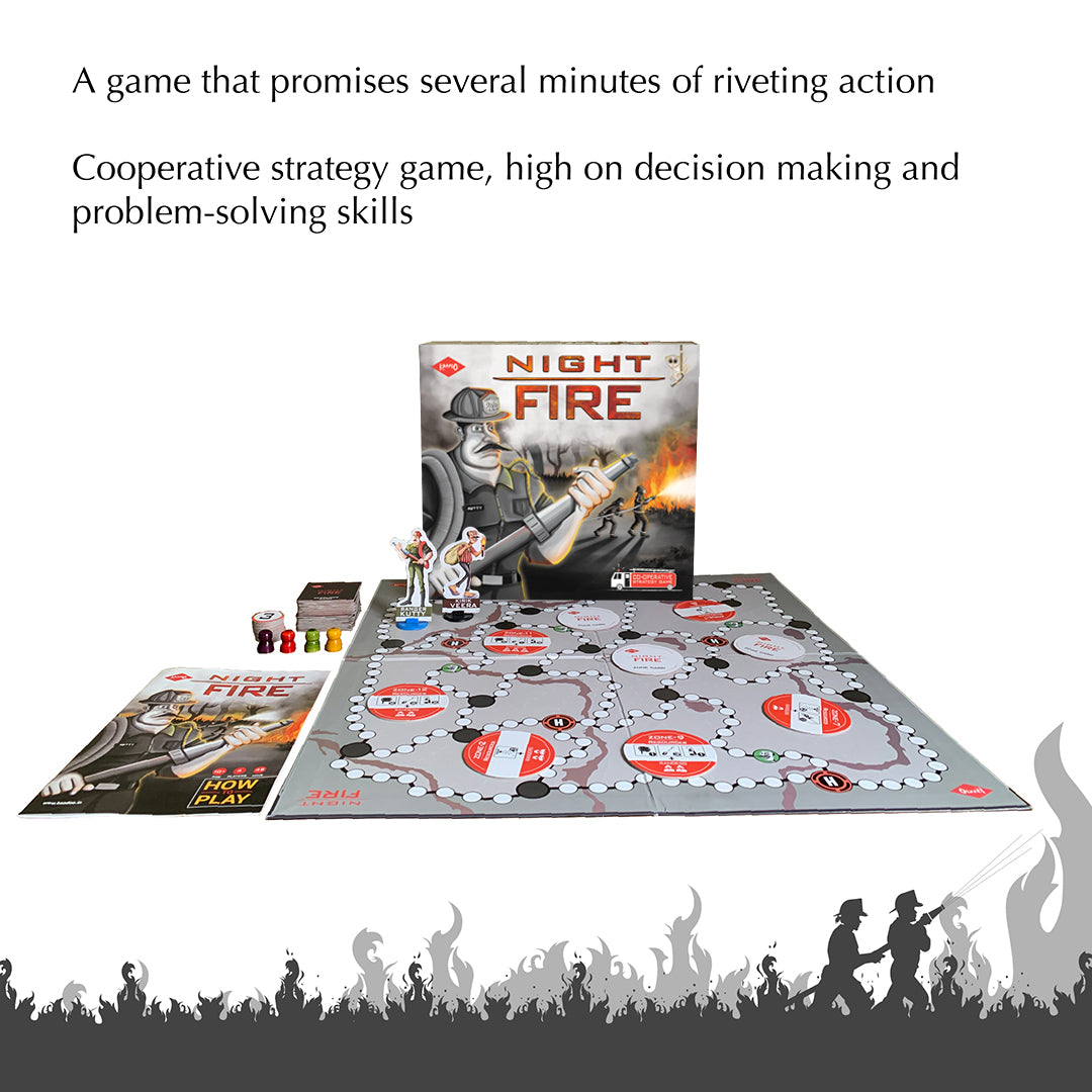 KAADOO | Night Fire: Action-Packed Strategy Board Game